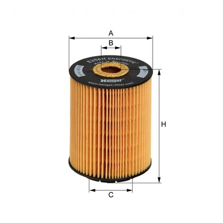 Hengst Oil Filter, E356Hd56 E356HD56